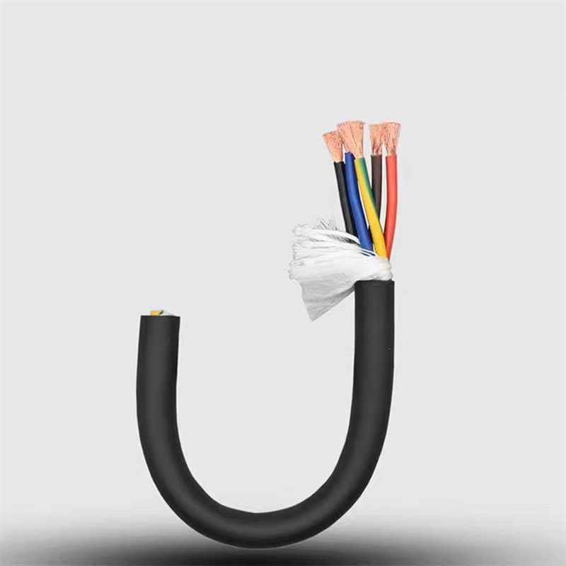 高柔拖链电缆TRVV2芯芯芯5芯芯0.//平方耐油耐寒耐弯