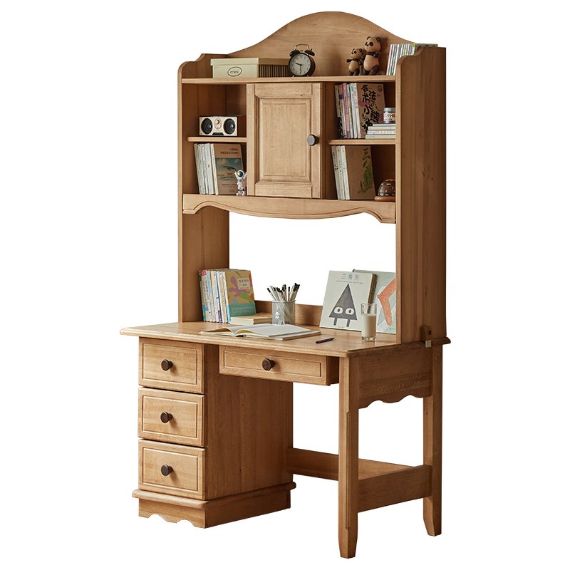 金多喜全实木儿童学习桌家用卧室中小学生写字桌电脑桌写字台书桌