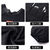 工装 牛仔围裙饭店罩衣女新款 长袖 定制oo印字餐饮护衣耐脏工作服