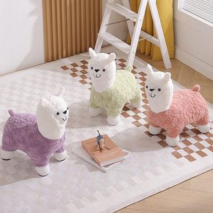 饰驼换鞋 卧室装 凳创意摆件网红创意创意小板凳家用座椅落地羊客厅