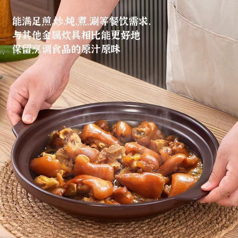 金华锂瓷耐温色浅砂锅炖锅汤锅酒店商用大容量沙锅电陶炉砂锅
