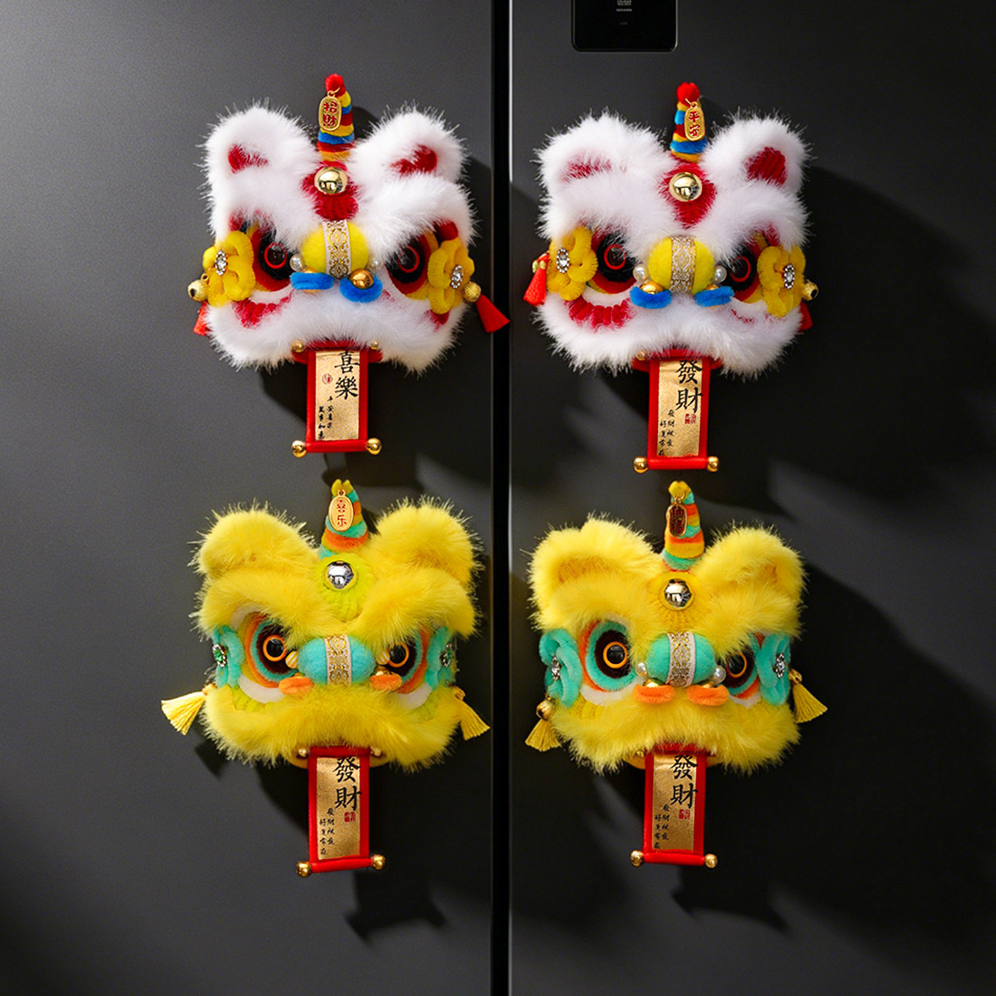 新年装饰品创意国潮醒狮磁吸冰箱贴2027新款羊年过节春节氛围布置