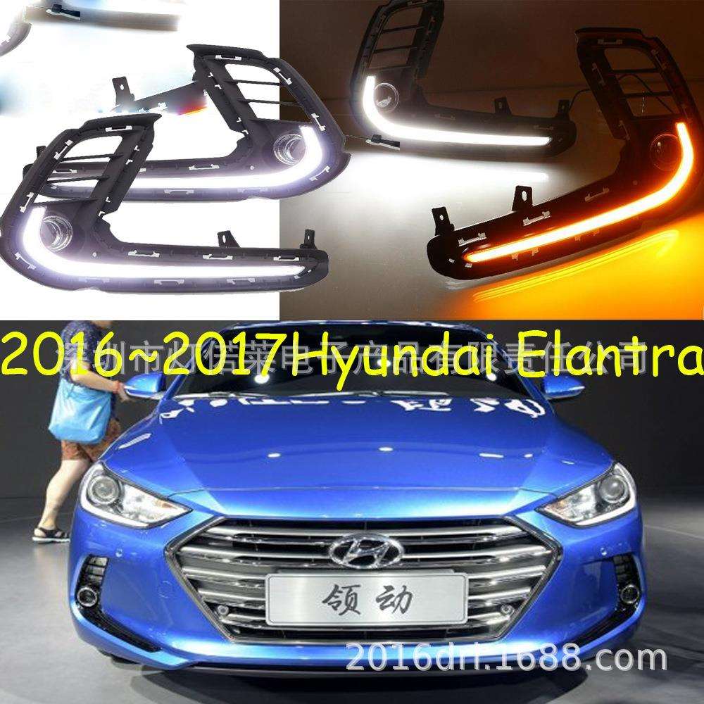 2016~2018领动日行灯LED雾灯前照灯Elantra daytime light