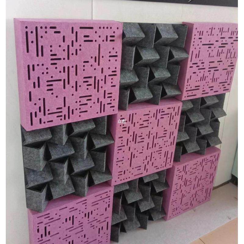 声学吸引zb陷低频回声扩散体扩散家庭影院音响消除聚酯纤维吸音板