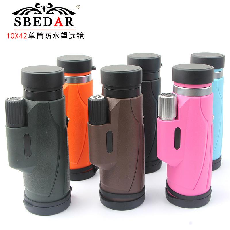 手持式wsd系列8x42 10x42高倍数高清彩色小巧8倍10倍单筒望远镜