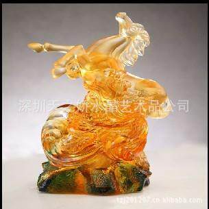 古法琉璃龙马精神马摆件 生肖马琉璃工艺品十二生肖动物马到成功