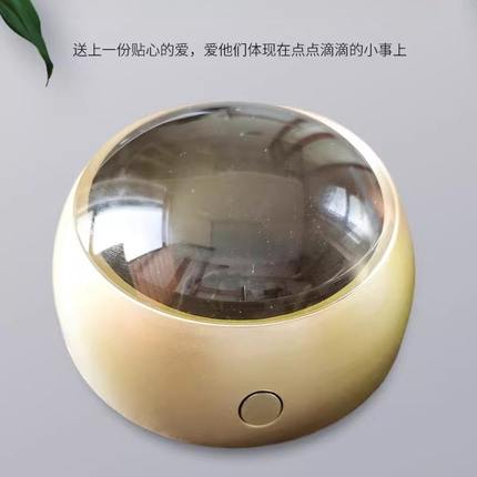 高清桌面镜4倍光学亚克力70mm高清晰文镇纸阅读带3LED灯放大镜