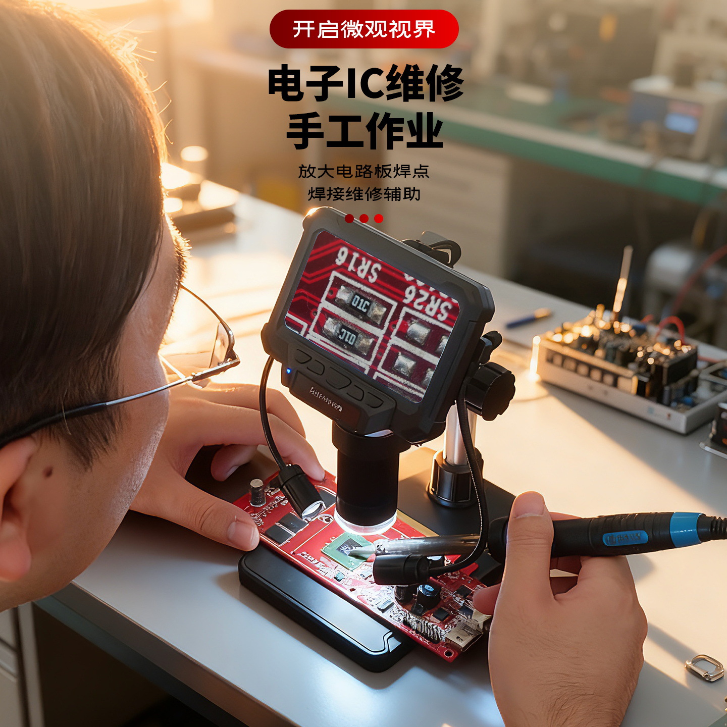 新款高清数码电子显微镜1000倍