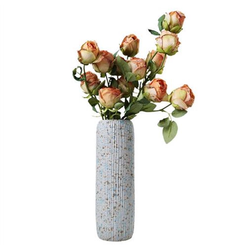 复古陶瓷花瓶干鲜花花插水养花器客厅酒店陶艺软装摆件Y家居装饰