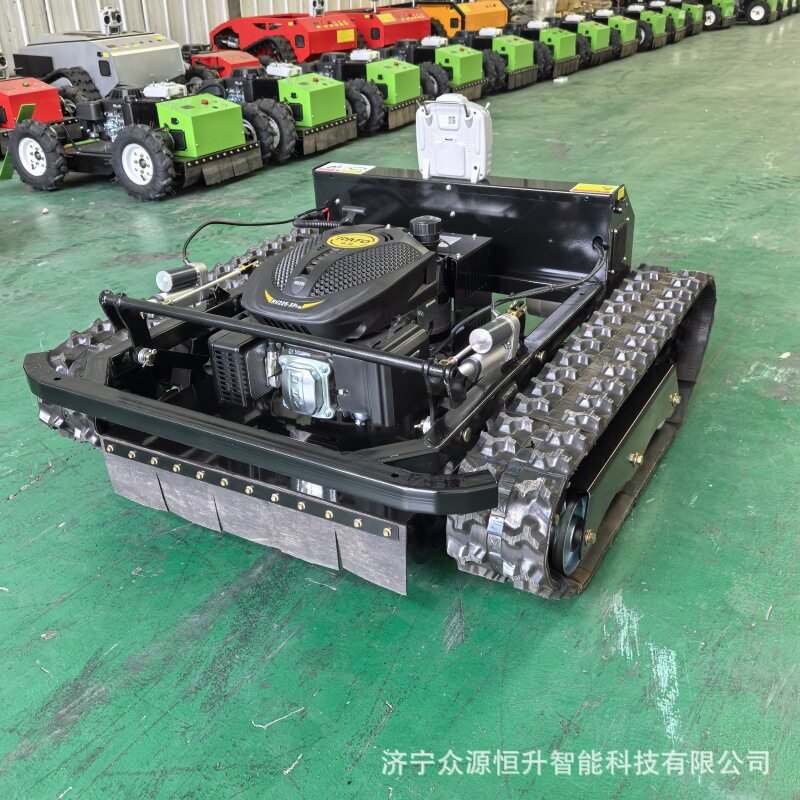 割幅80cm坦克履带式遥控割草机厂家 山东众源ZY800Dpro遥控割草机