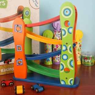 仓儿童益智轨道急速滑车轨道飞车小车宝宝滑翔车男孩岁