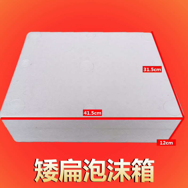 矮扁平泡沫箱保温箱扁箱礼盒快递泡沫箱生鲜食品保鲜泡沫盒