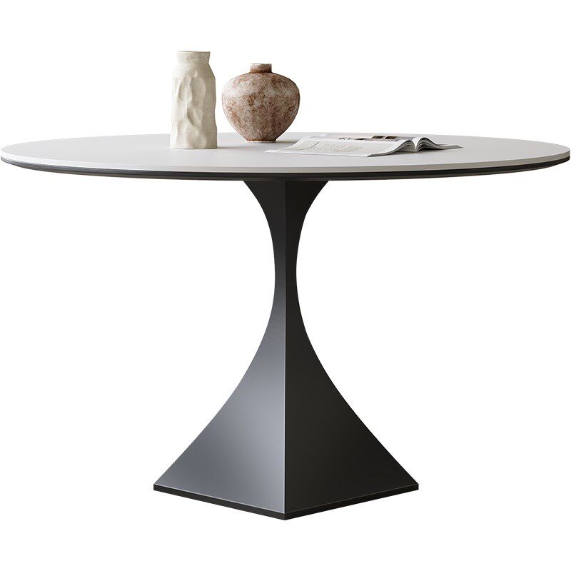 岩板圆桌小户型极现代家用阳台咖啡洽谈米复古圆形餐桌,住宅家具,岩板餐桌,淘宝优惠券,粉丝福利购,淘宝优惠卷