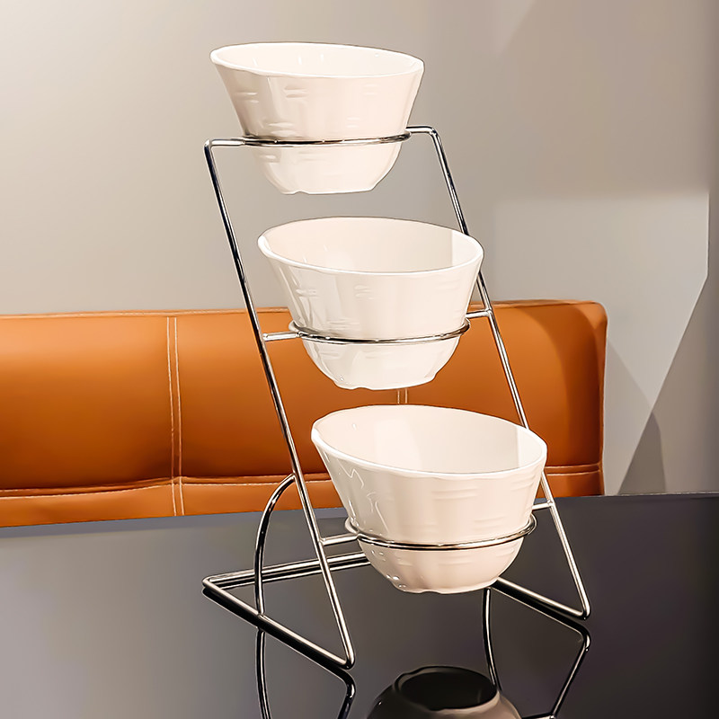 火锅店调料架酒店凉菜展示盘小料台架子料碗咸菜碗商用小菜