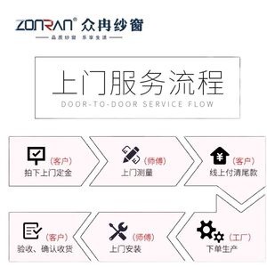 众冉小内防盗防护纱窗铝合金内窗加密高纱网带锁拆洗无锡