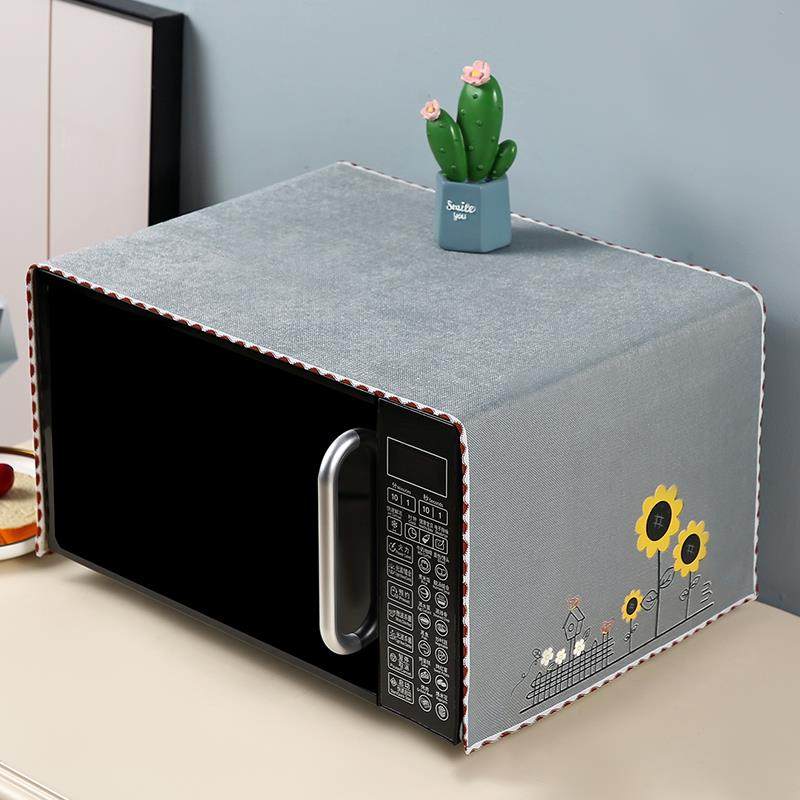 微波炉盖罩防尘罩烤箱罩子防油水罩防尘布遮尘布防滑通用盖布