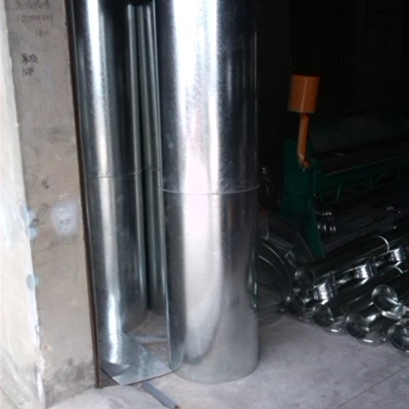 镀锌白铁皮通风管道 螺旋风管 共板法兰三通弯头 100mm