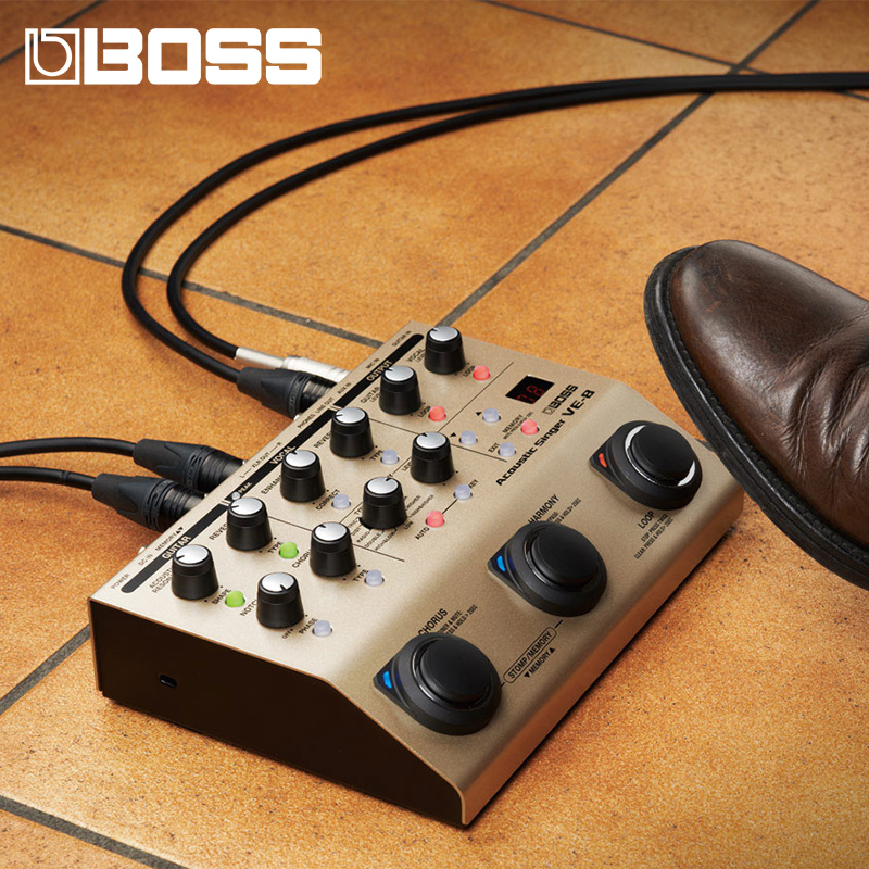 罗兰BOSS人声效果器VE-8乐句循环踏板VE-1民谣木吉他弹唱和声单块