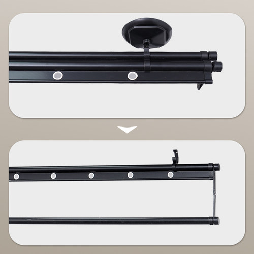 手摇器升降晾衣架室内阳台手摇晾衣杆自动家用手动顶装晒衣架凉衣