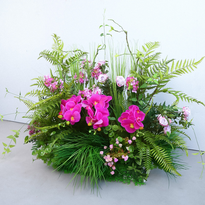仿真草堆绿植造景摆放落地花艺桌面摆花装饰橱窗软景造景室内