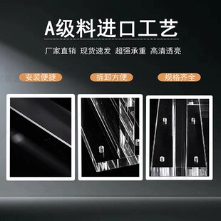 桌腿带滑轮型悬浮板支撑脚岛台一字型水波纹支架