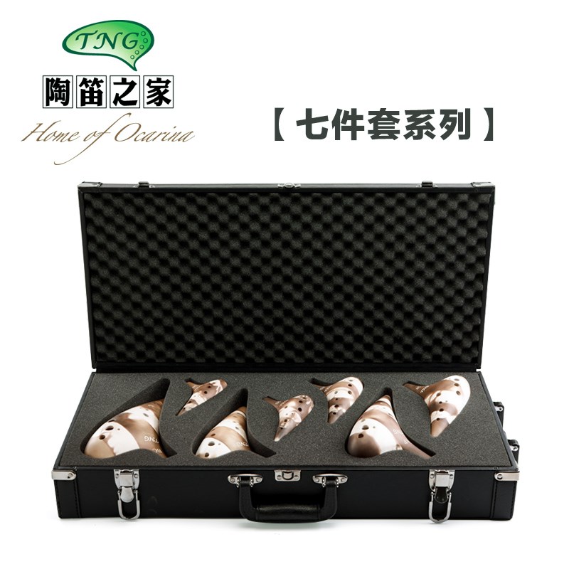 TNG陶笛12孔素烧中音AC初学专业演奏高音SC/SG/SF/AG/AF调陶埙