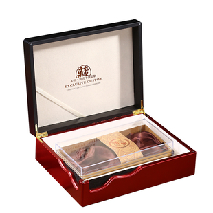 红色烤漆海参礼盒包装盒干货海参礼盒空盒子一斤装半斤装木盒