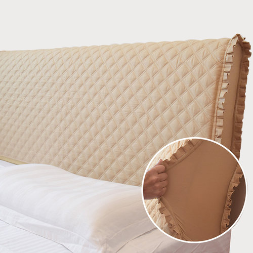 . 全棉弹性床头罩  夹棉全棉布料 皮床保护 床头盖布