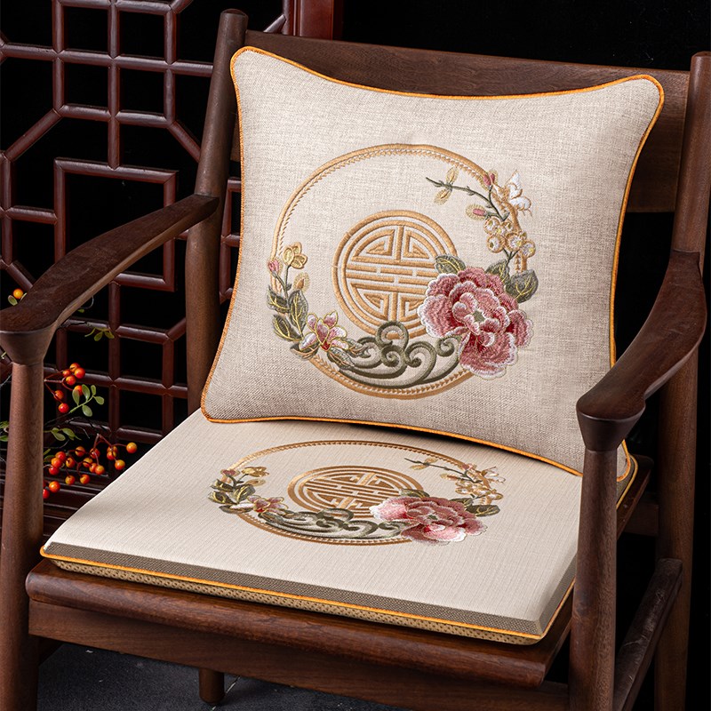 中式红木椅子坐垫太师椅圈椅垫实木家具茶椅垫乳胶沙发垫定制