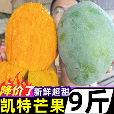 正宗四川攀枝花凯特芒果青皮芒果