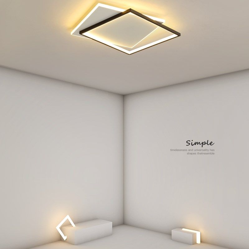 卧室吸顶创意个性几何led现代简约主卧室灯书房客厅会议室温馨灯
