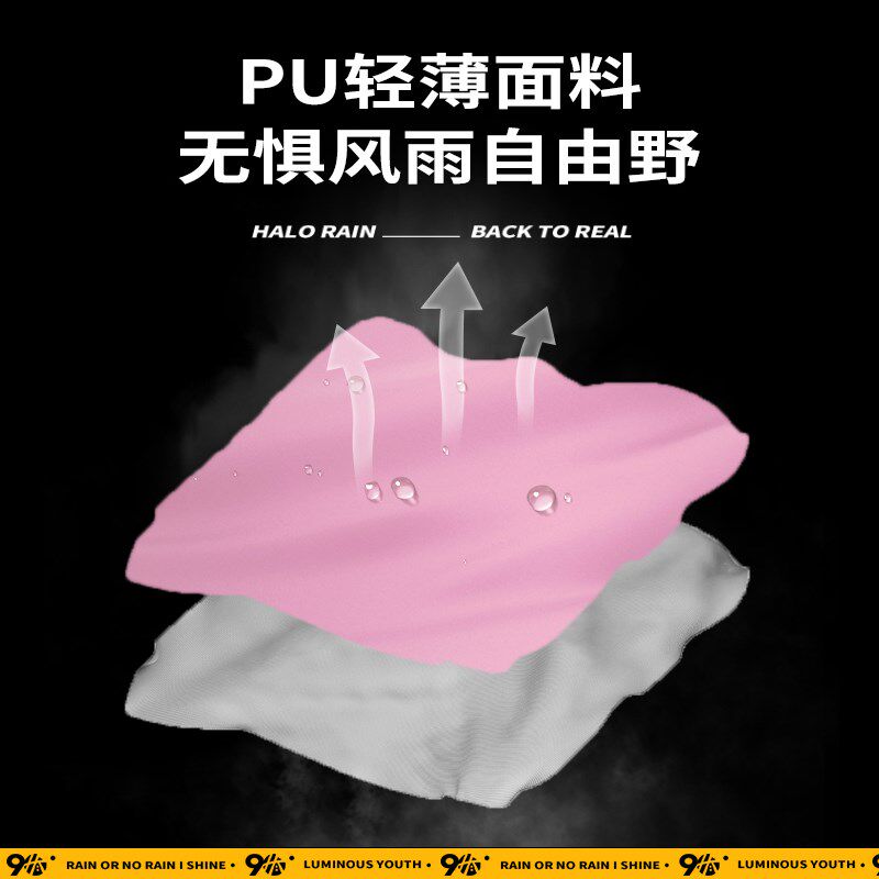 雨衣儿童连体两件小孩雨披男童幼儿园女童