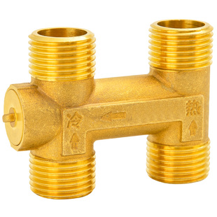零冷水循环分分燃气回水单向止回三通回水