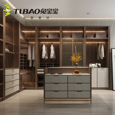 兔宝宝全屋定制衣柜门一门到顶整体家装轻奢家具卧室走入式衣帽间