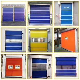 快速堆积门物流仓储库房防尘抗风背带式快速卷帘门工业卷闸门