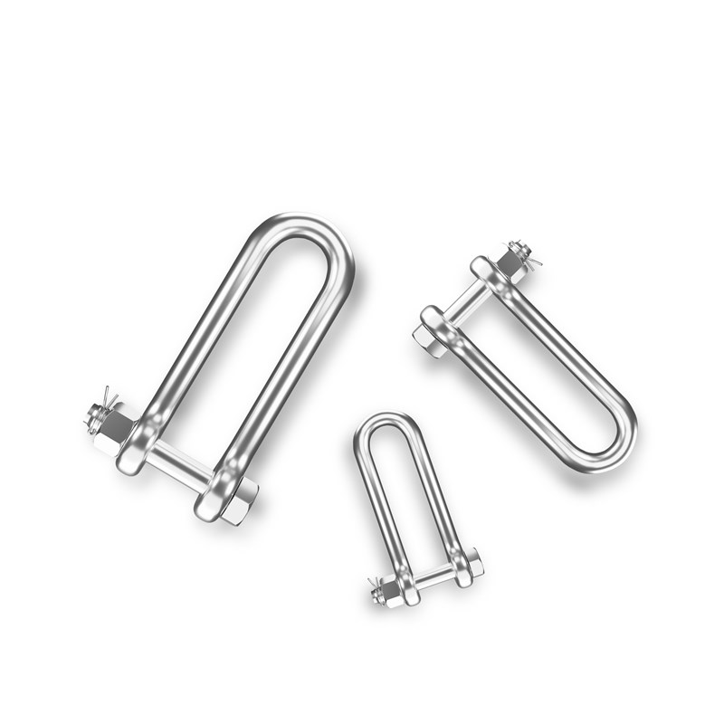 10个】0不锈钢加长卸扣D型保险U型螺母起重弓型马蹄形卸扣