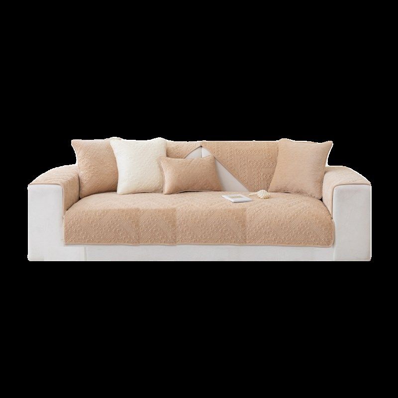 冬季加厚保暖沙发垫法式奶油风皮沙发坐垫罩通用毛绒防滑盖布巾,居家布艺,沙发垫,淘宝优惠券,粉丝福利购,淘宝优惠卷