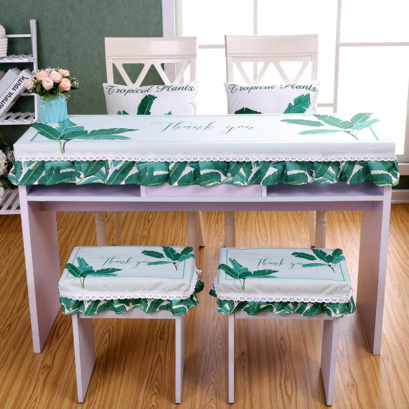 美甲桌面垫布桌桌罩防滑台布美甲店桌布布艺装长方形防尘盖巾