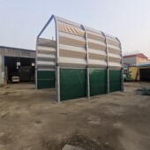 商砼搅拌站龙门式 洗车全自动下料口卸料口房洗轮设备