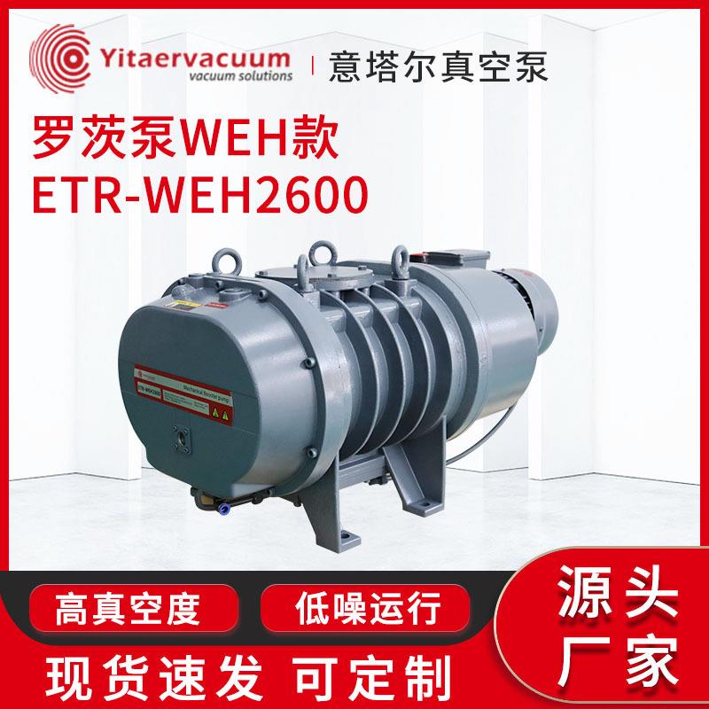 罗茨真空泵WEH款ETR-WEH2600蒸馏萃取过滤真空成型真空泵