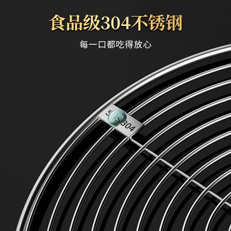 加粗烧烤网炭炉烤肉圆网围炉煮茶电陶炉网架圆形熏肉网格篦
