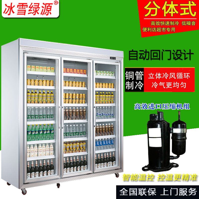 冰雪分体式便利店饮料柜立式
