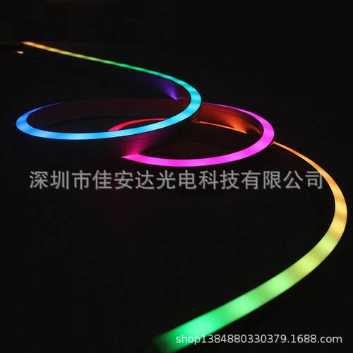 WS2811黑色霓虹灯带 LED全彩霓虹灯条WS2812B SK6812RGBW