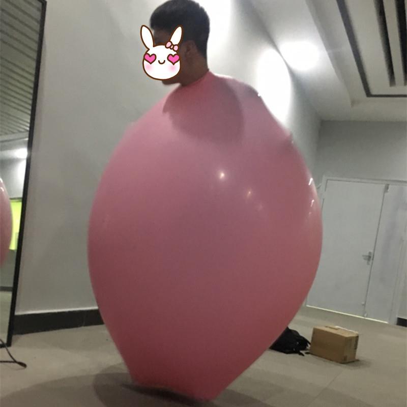 现货1.8米进口大气球伸缩性好加厚乳胶表演钻人气球 场地布置道具