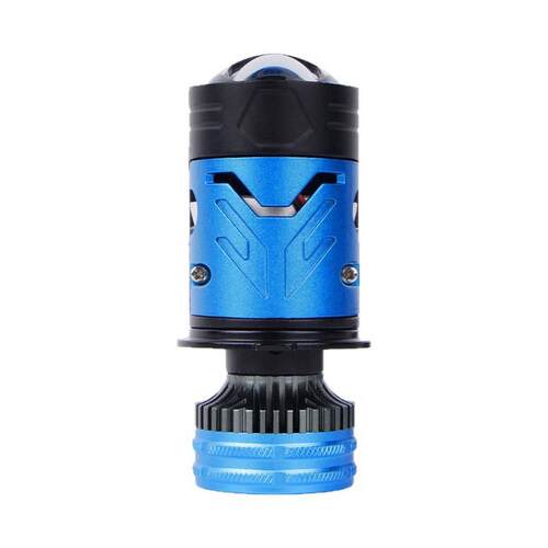 跨境大功率M01汽车led透镜大灯远近一体H4超亮矩阵灯泡双光透镜