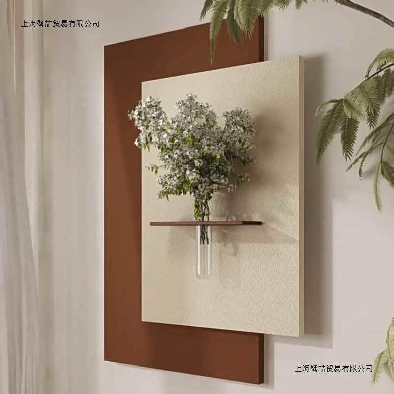 水培植物挂墙壁画立体砂岩玄关装饰画餐厅挂画立体高级感卧室挂画