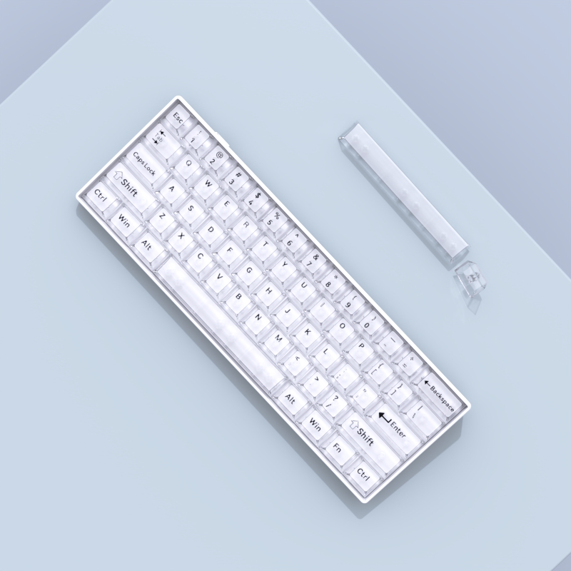 键设主理人DIY键盘键帽个性丝印雾透光键帽原厂高度 PC材质