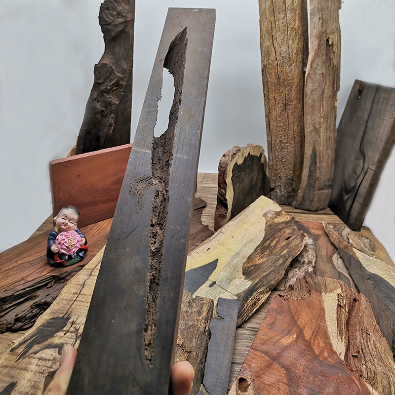 朽腐木创意原木摆台装饰滴胶木头材料枯木薄木板diy木雕拍照摆件