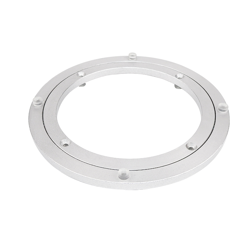 5cm餐桌转盘轴承铝合金圆桌转盘桌子玻璃实木大理石旋转转轴底座