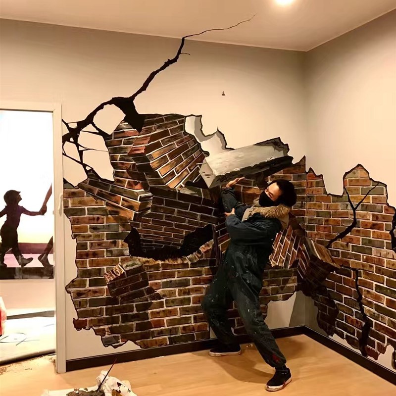 墙面涂鸦苏州上海杭州无锡工装墙体彩绘手绘墙壁画装饰画定制